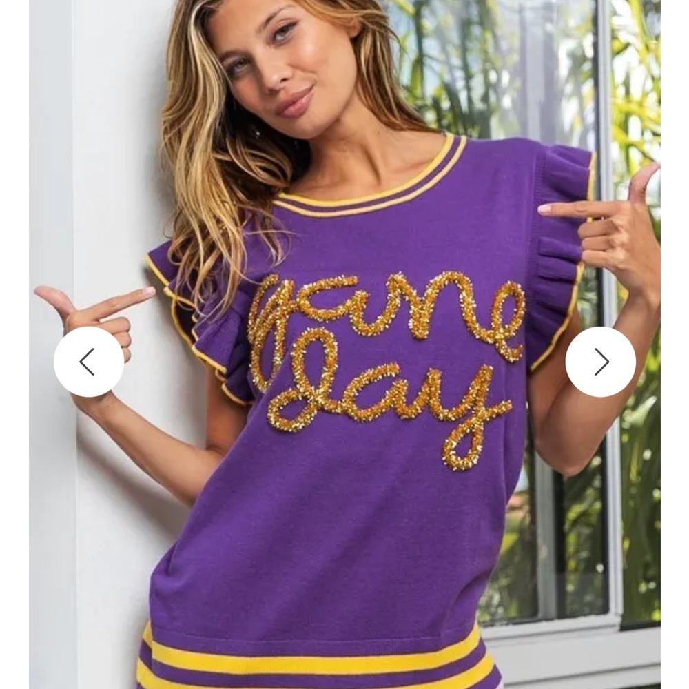 BiBi Purple and Yellow Top